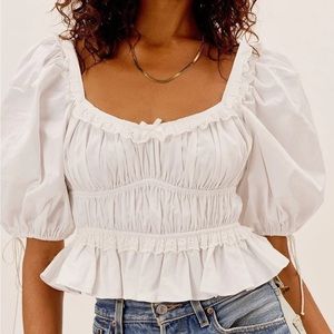 For Love and Lemons jackson crop top